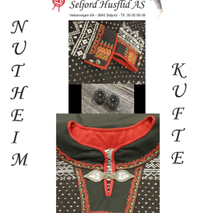 91. NUTHEIM Kufte med broderi str. M