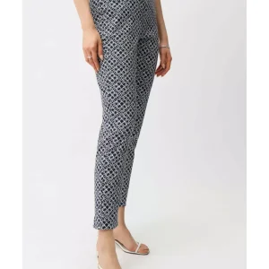 Slim Geometric Ankle-length – Navy