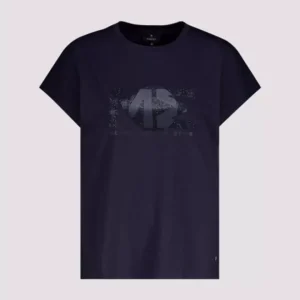 T-shirt w/rhinestones – Marine