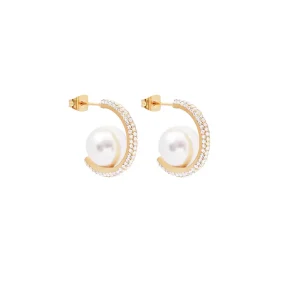 CØ Pearl Glam Hoops