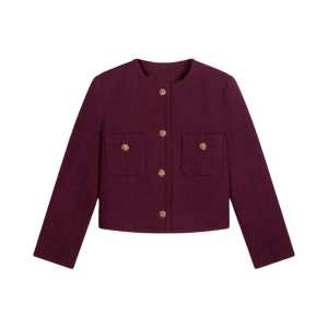 Tweed jacket | Bordeaux