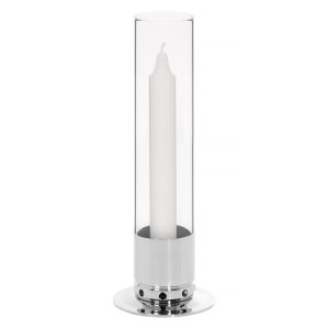 Hurricane Candle Holder | Silver