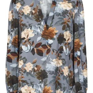 Lucky Blouse – Dark Flower Print